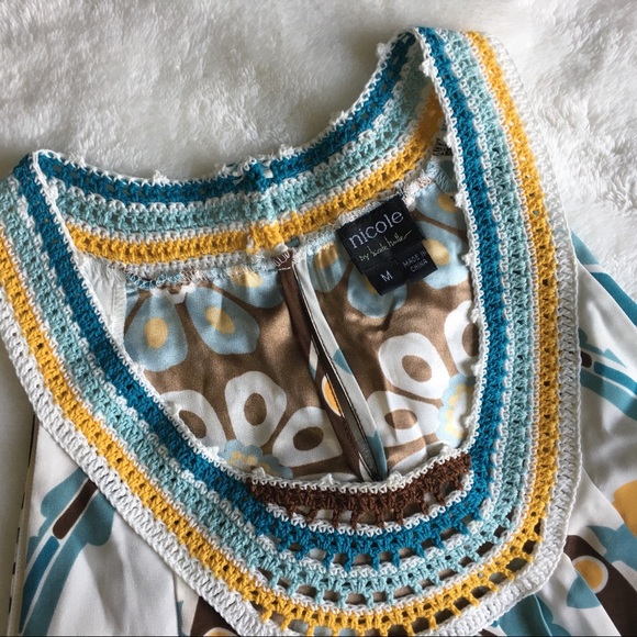 {NICOLE} Festival Top with Crochet Neckline Detail - Picture 8 of 8